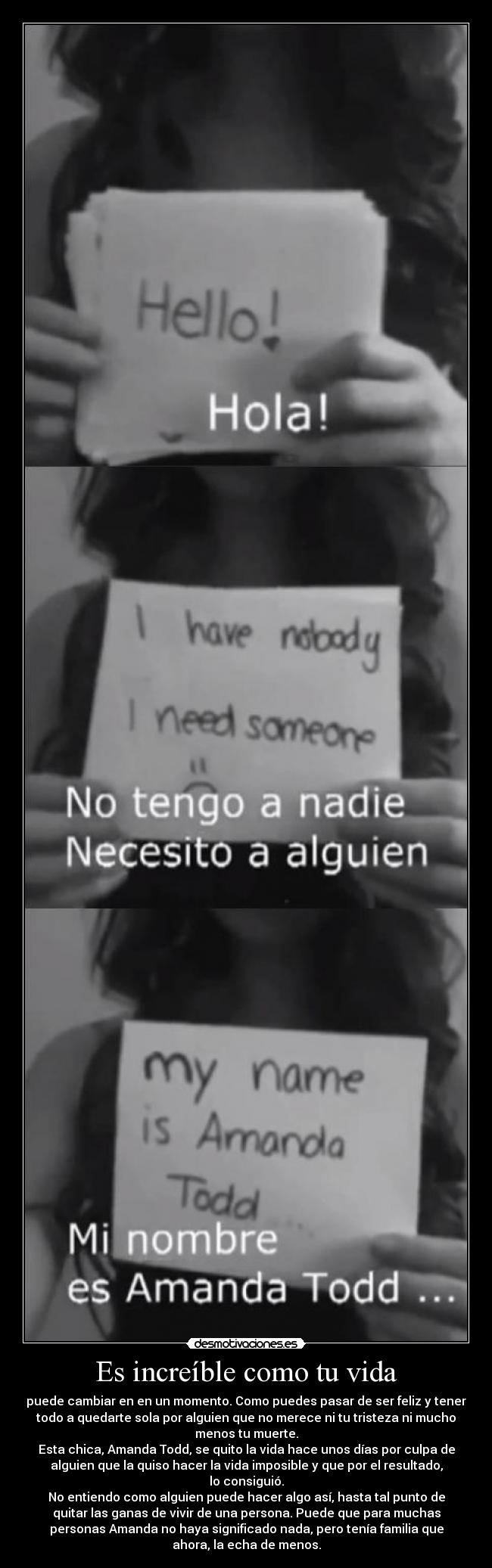 Es increíble como tu vida - 