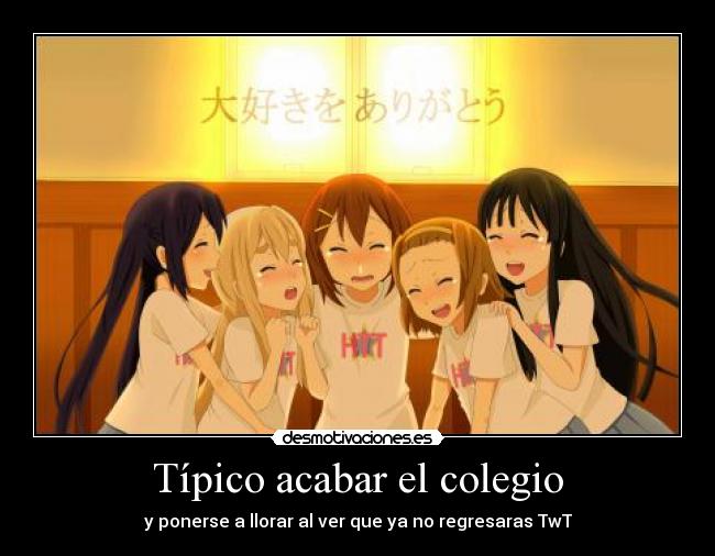 carteles anime kon yui ristu mio azusa mugi colegio akiyama hirasawa nakano azunyan tainaka desmotivaciones