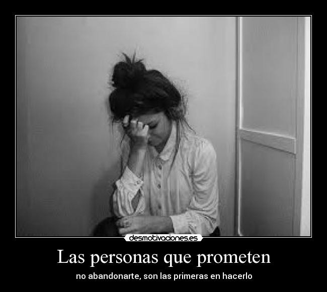 Las personas que prometen -