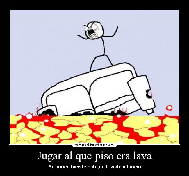 Jugar al que piso era lava - 