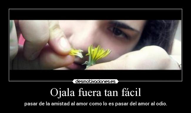 Ojala fuera tan fácil -