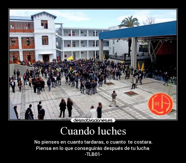 Cuando luches -