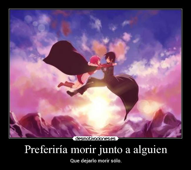 carteles kirito liz sao sword art online capitulo desmotivaciones