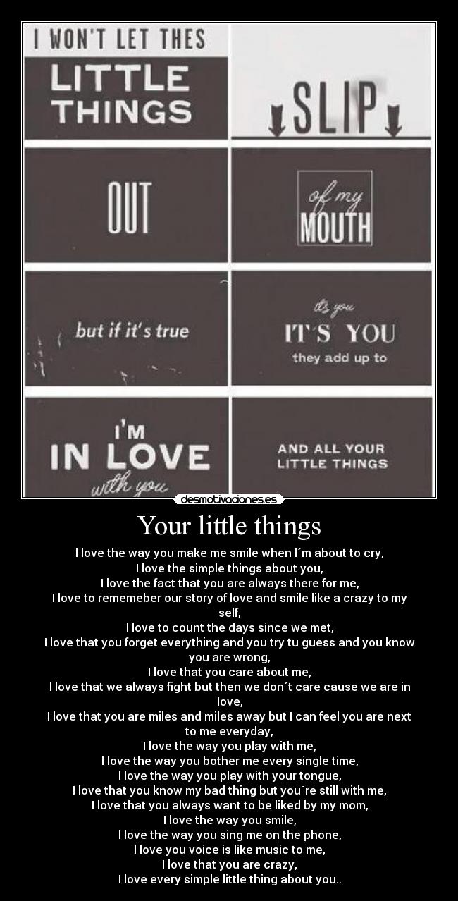 Your little things -