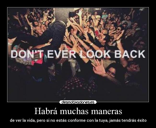 Habrá muchas maneras -