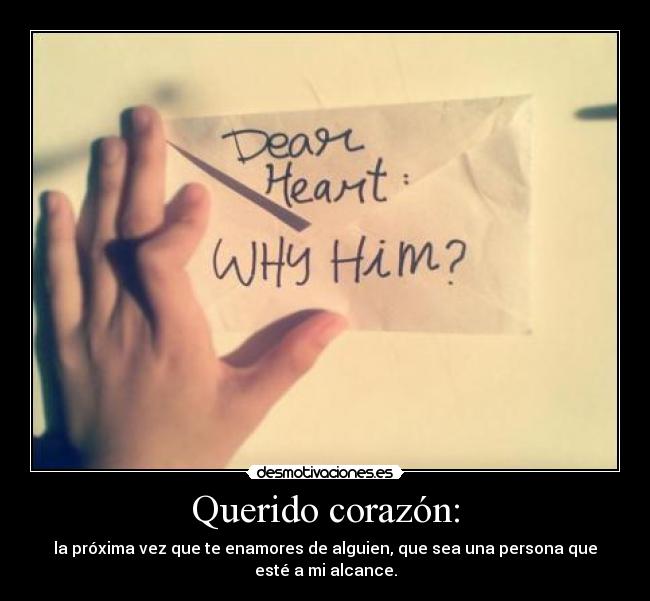 Querido corazón: - 