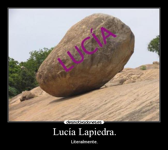 Lucía Lapiedra. -