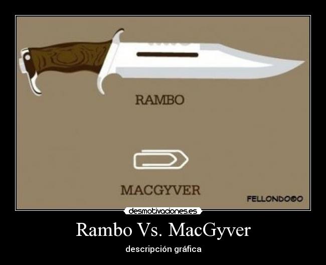 Rambo Vs. MacGyver -
