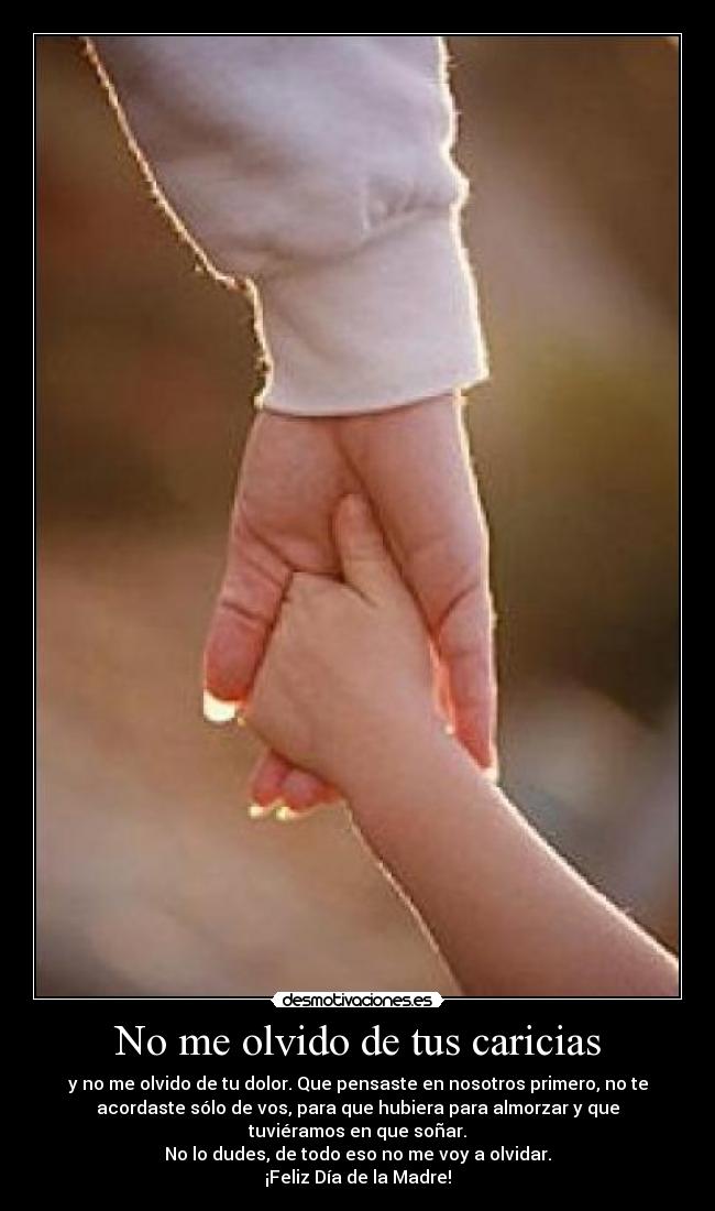 No me olvido de tus caricias - 