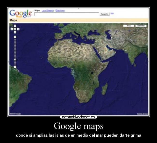 carteles google maps desmotivaciones