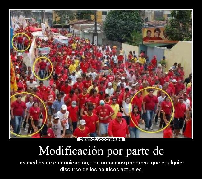 Modificación por parte de -