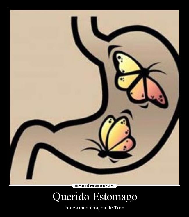 Querido Estomago - no es mi culpa, es de Treo
