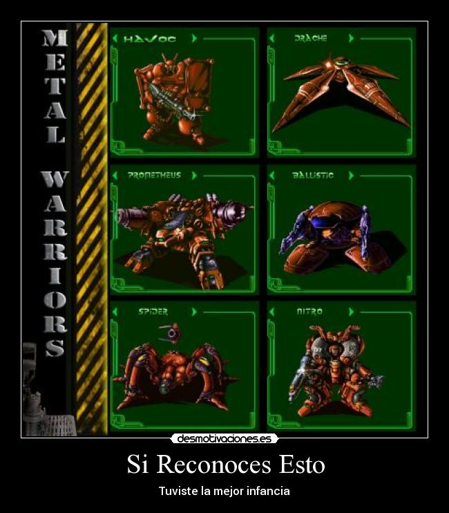 carteles infancia metal warrios desmotivaciones