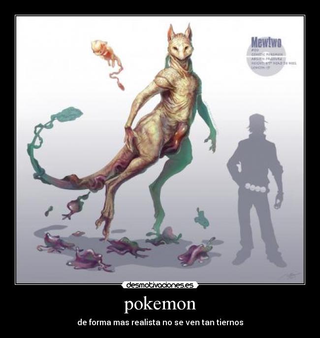 pokemon - de forma mas realista no se ven tan tiernos