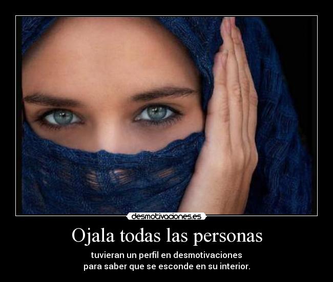 carteles personas escondidas detras perfil desmotivaciones desmotivaciones