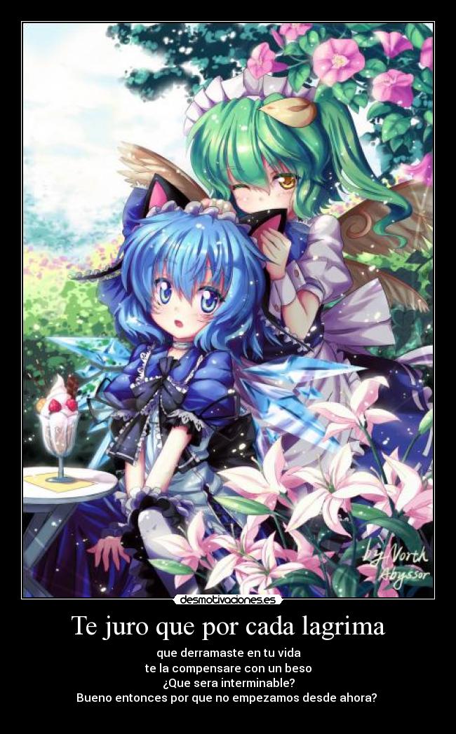 Te juro que por cada lagrima - 