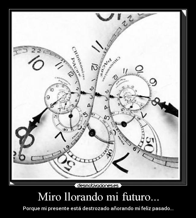 Miro llorando mi futuro... -