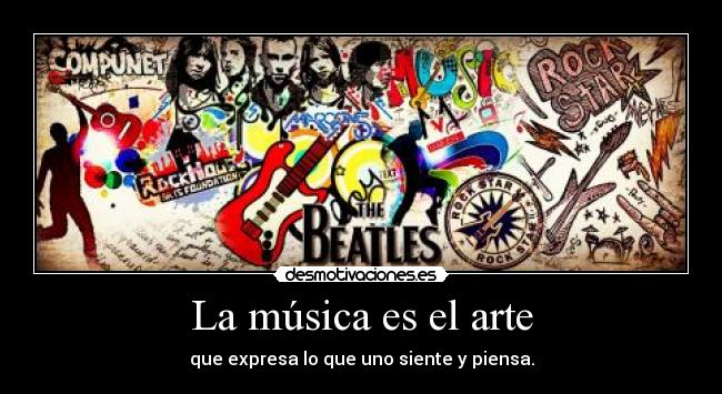 La música es el arte -