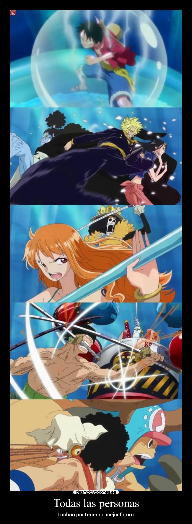 Todas las personas - Luchan por tener un mejor futuro.