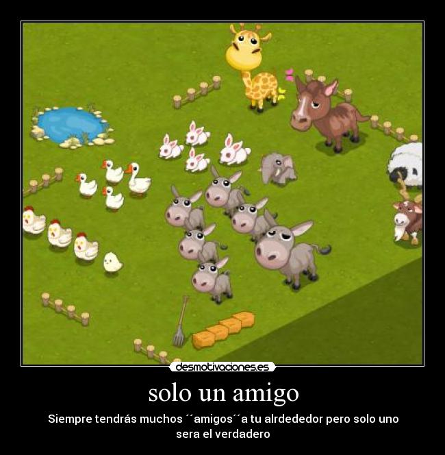 solo un amigo - Siempre tendrás muchos ´´amigos´´a tu alrdededor pero solo uno sera el verdadero