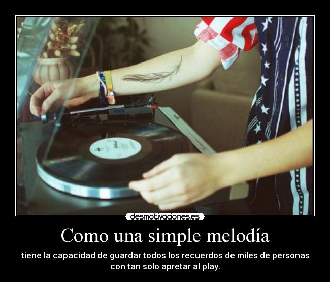 Como una simple melodía -