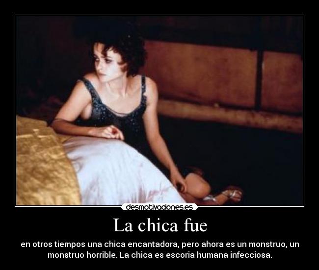La chica fue -