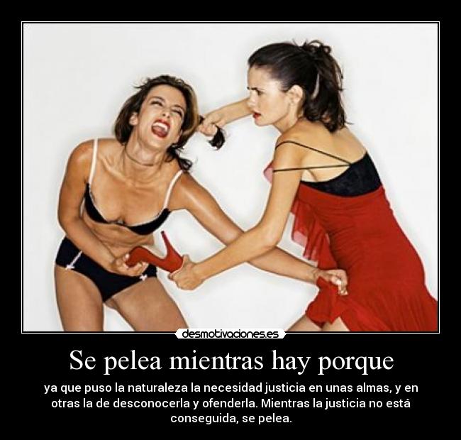 Se pelea mientras hay porque - 