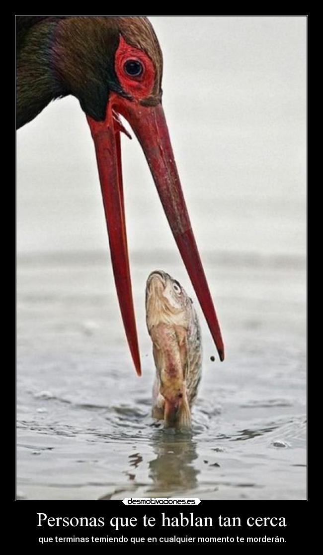 Personas que te hablan tan cerca -