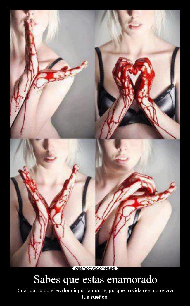 Sabes que estas enamorado - Cuando no quieres dormir por la noche, porque tu vida real supera a tus sueños.