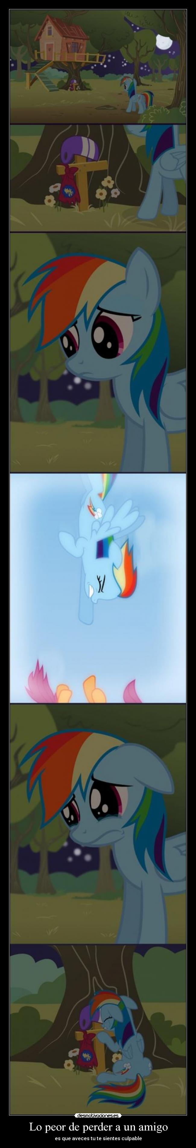 Lo peor de perder a un amigo - es que aveces tu te sientes culpable