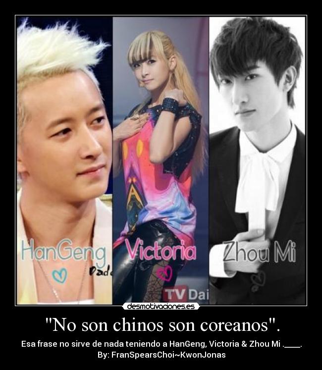 No son chinos son coreanos. - 