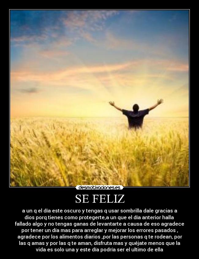 SE FELIZ -