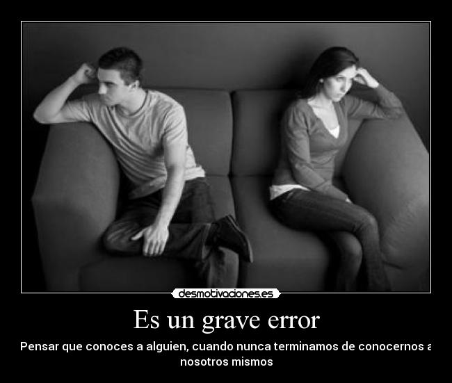 Es un grave error -