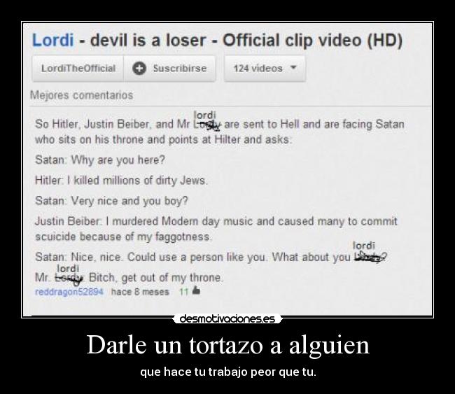 Darle un tortazo a alguien - 