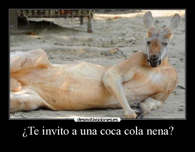 ¿Te invito a una coca cola nena? -