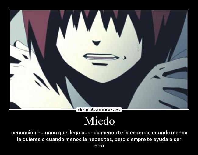 carteles miedo naruto shippuden nagato pain miedo dolor desmotivaciones