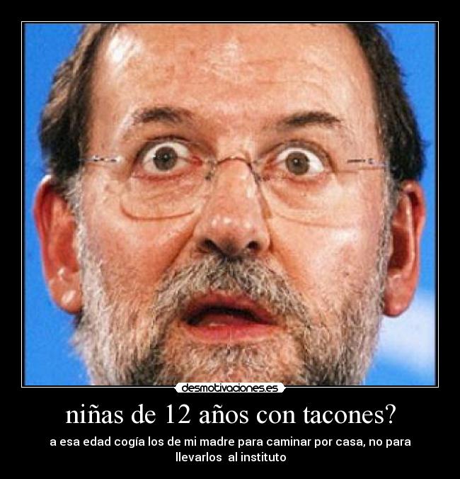 niñas de 12 años con tacones? -