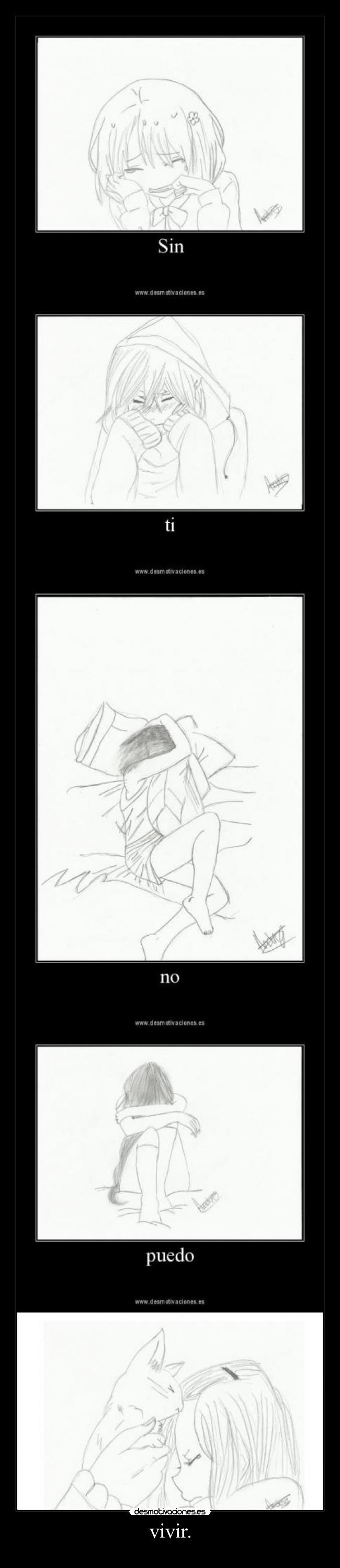 carteles andry desmopornositas cuteclan perdoname huitzikiller ves esto siento dibujo propio desmotivaciones