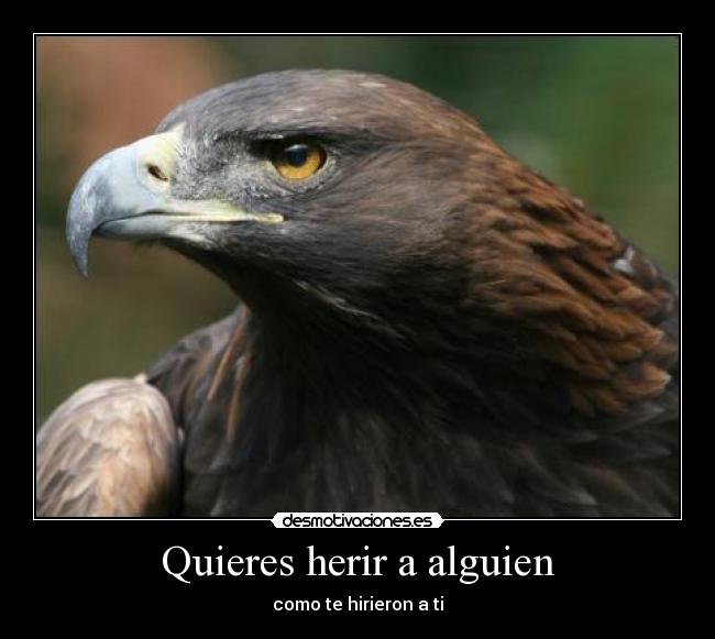 Quieres herir a alguien - como te hirieron a ti