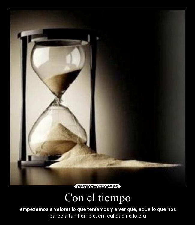 Con el tiempo -