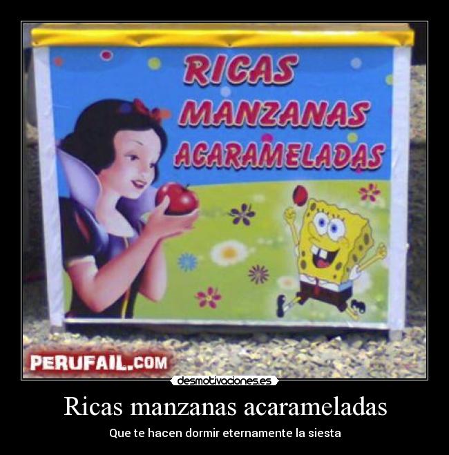 Ricas manzanas acarameladas - Que te hacen dormir eternamente la siesta