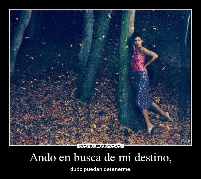 Ando en busca de mi destino, - 