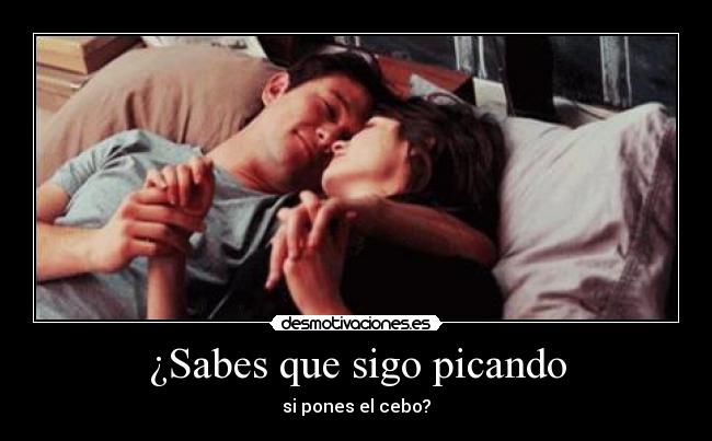 ¿Sabes que sigo picando - si pones el cebo?