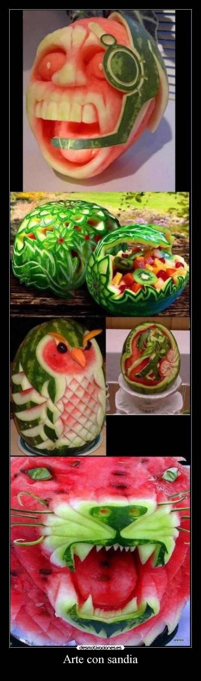 Arte con sandia -