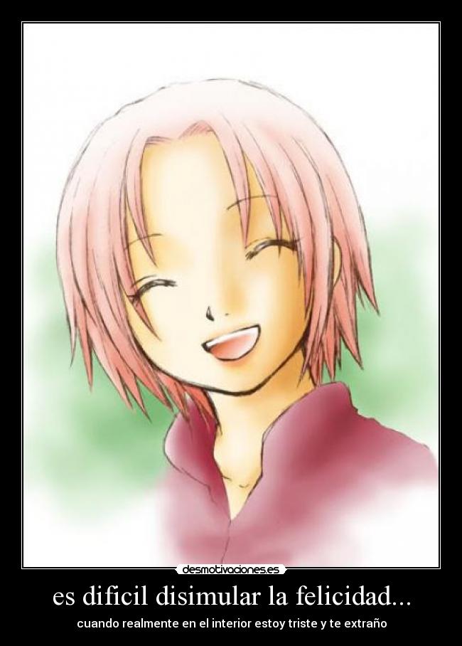 es dificil disimular la felicidad... - 