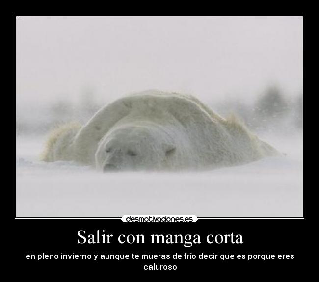 Salir con manga corta -