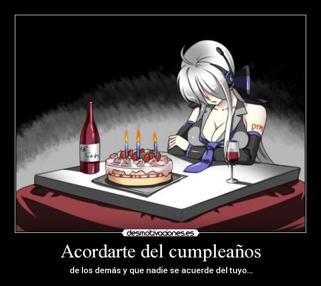 carteles anime vocaloid happy birth day desmotivaciones