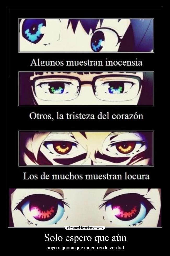 Solo espero que aún - 