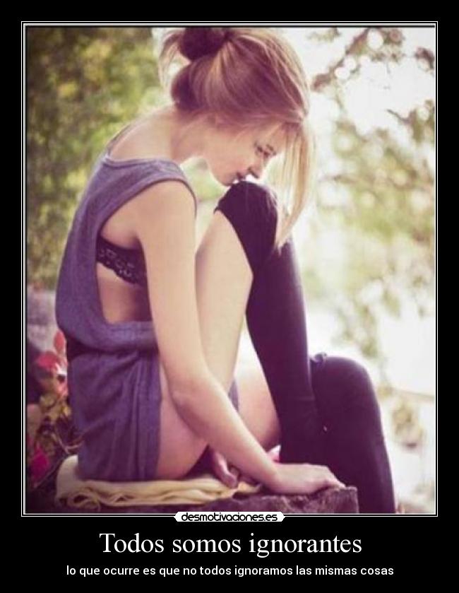 Todos somos ignorantes -
