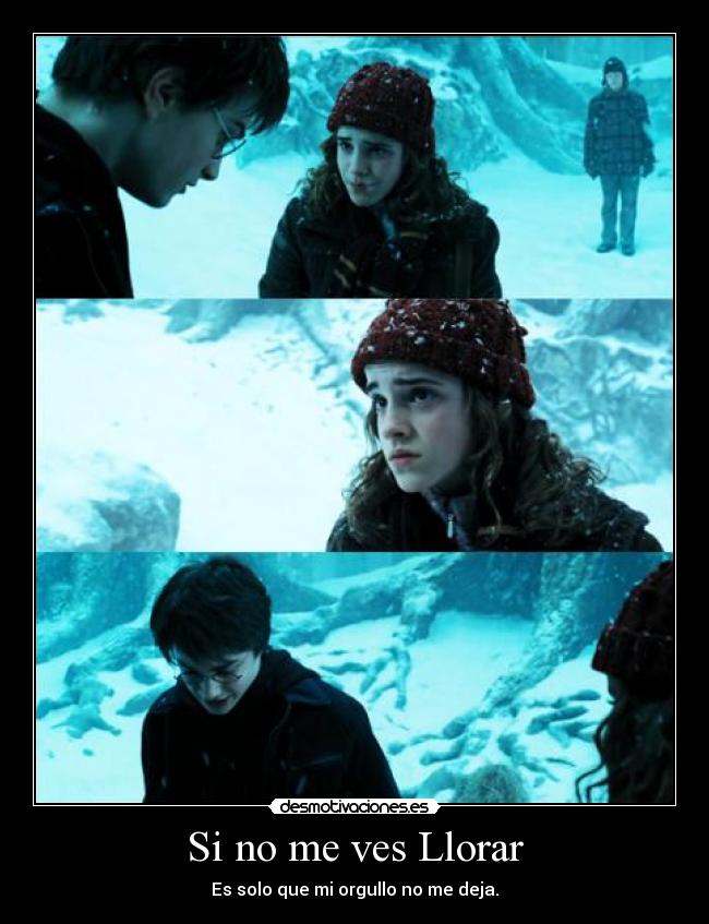 Si no me ves Llorar - Es solo que mi orgullo no me deja.